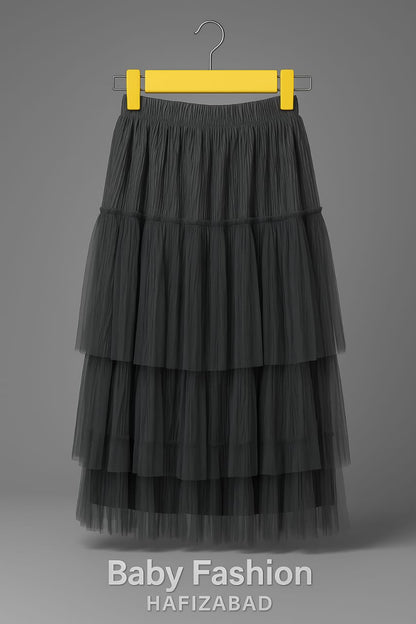 layered tulle skirt with soft elastic waist