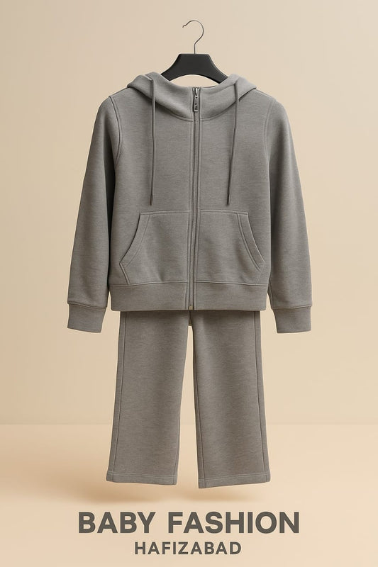 Cozy Grey Kids Tracksuit Set
