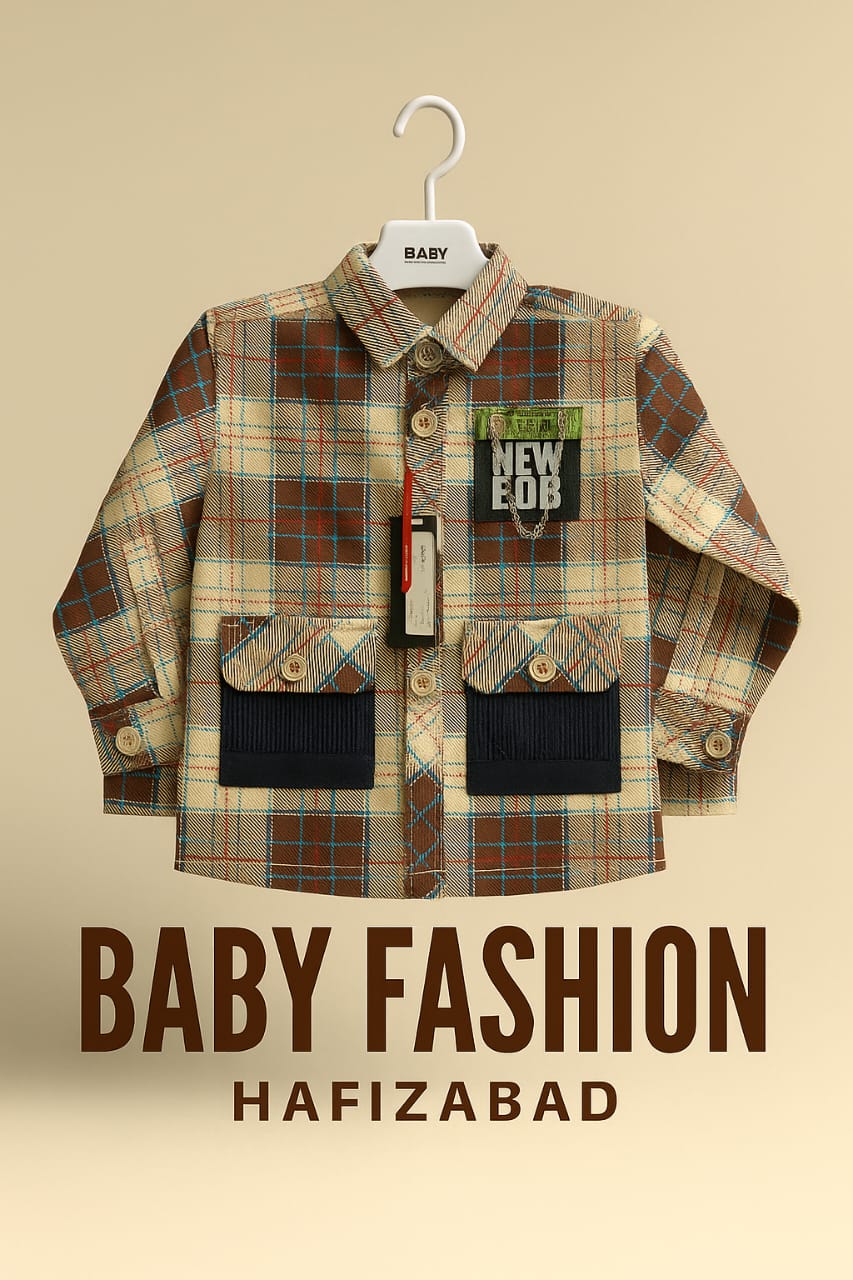 Brown Plaid Button-Down Shirt