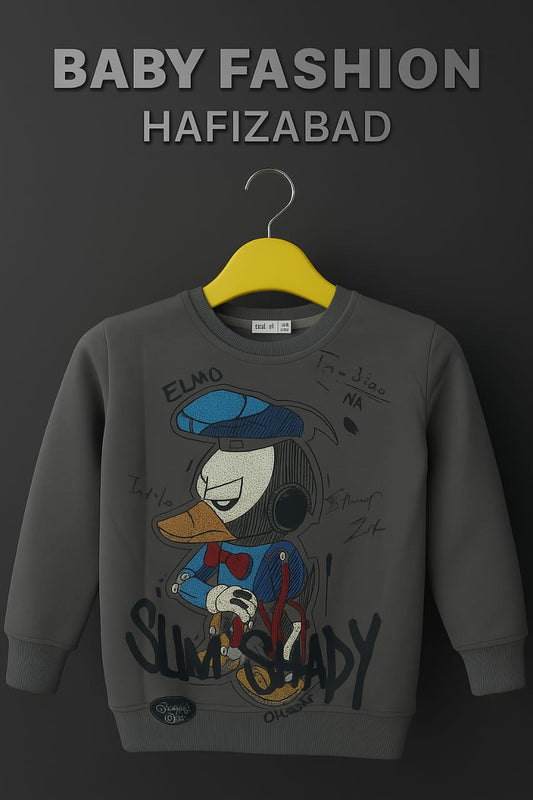 Moody Duck Graphic Sweatshirt