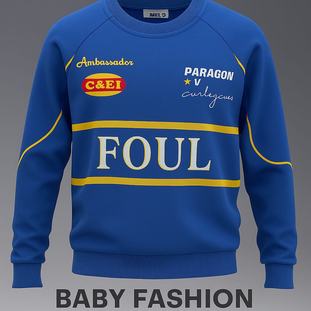 Sporty Blue FOUL Racing Sweatshirt