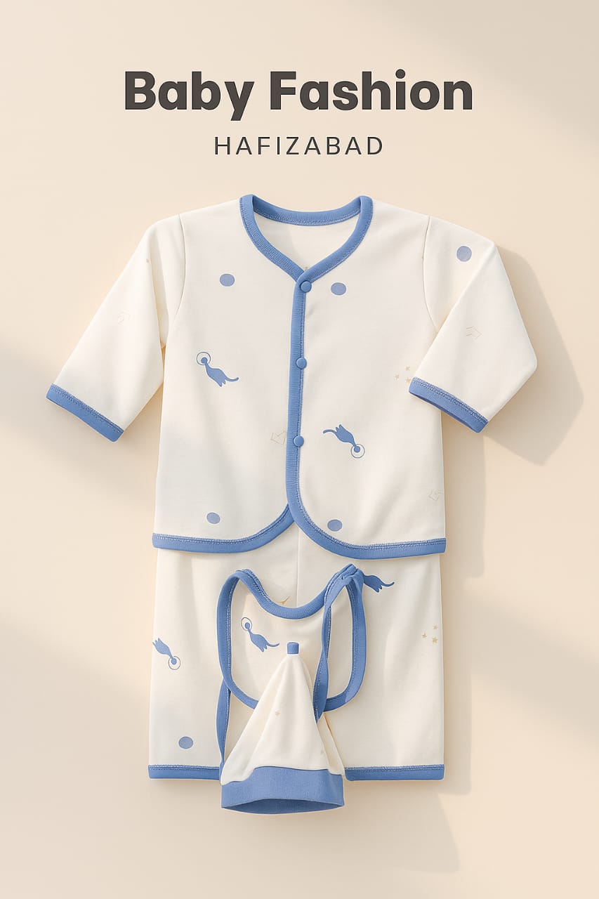 Soft Cotton Newborn 3-Piece Set