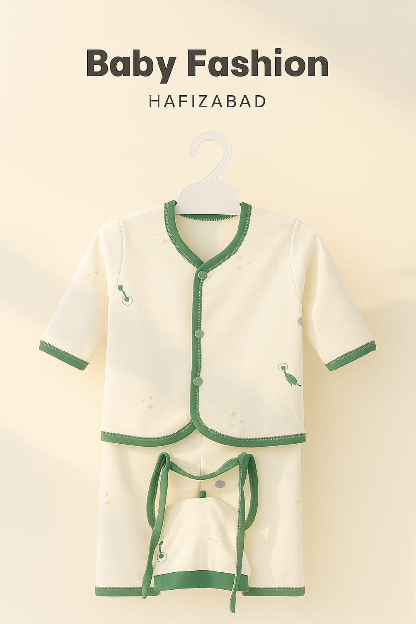 Soft Cotton Newborn 3-Piece Set