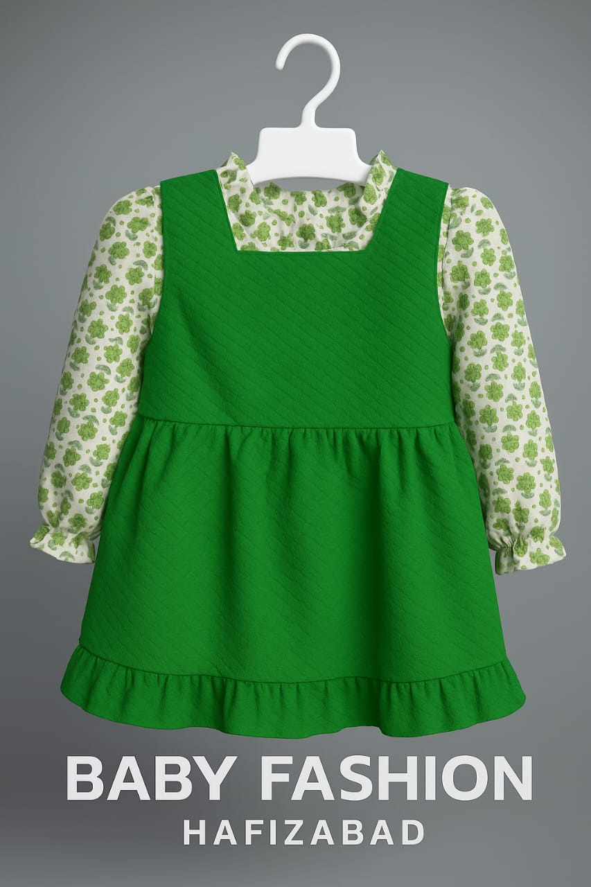Green Floral Winter Dress