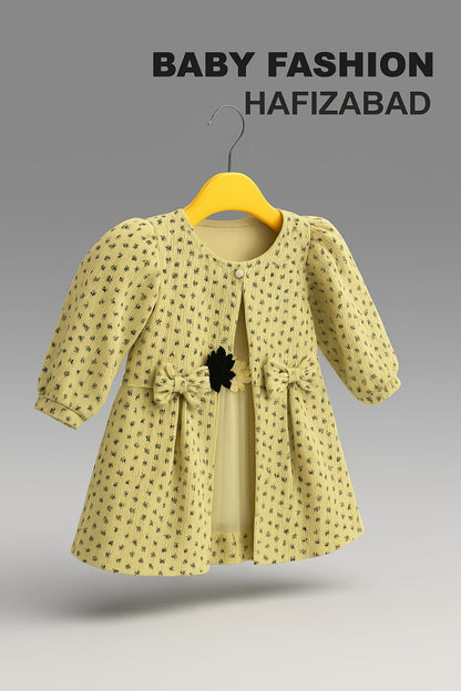 Olive Green Winter Frock