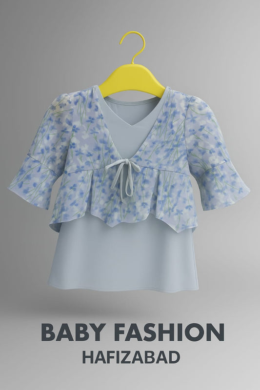 Blue Floral Top