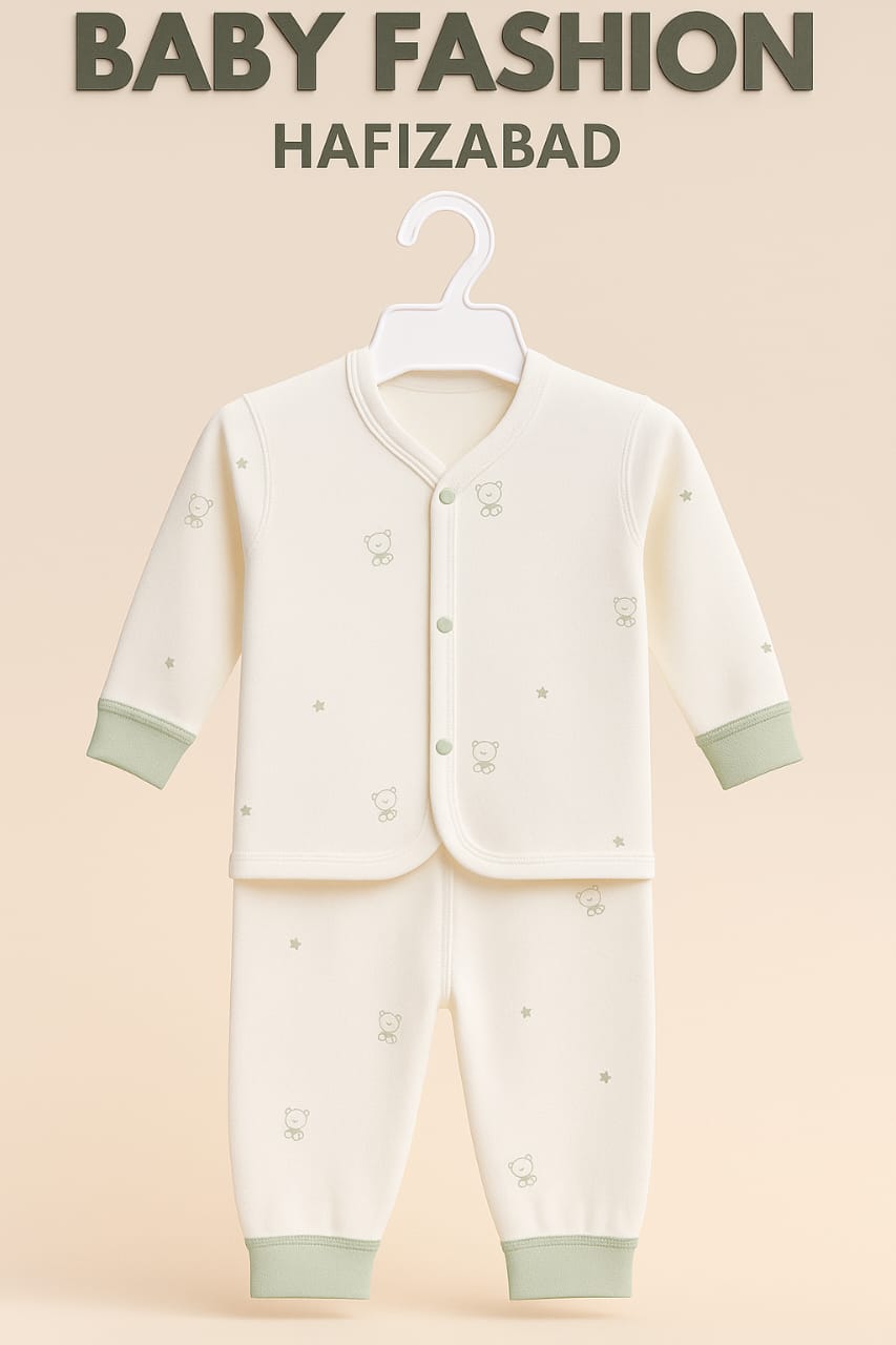 Mint Bear Baby Suit