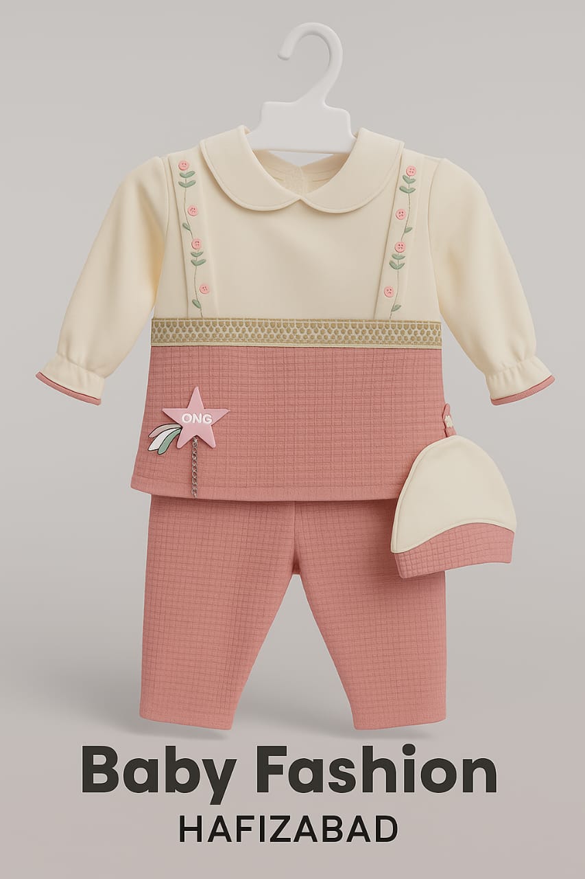 Premium Embroidered Baby Suit Set
