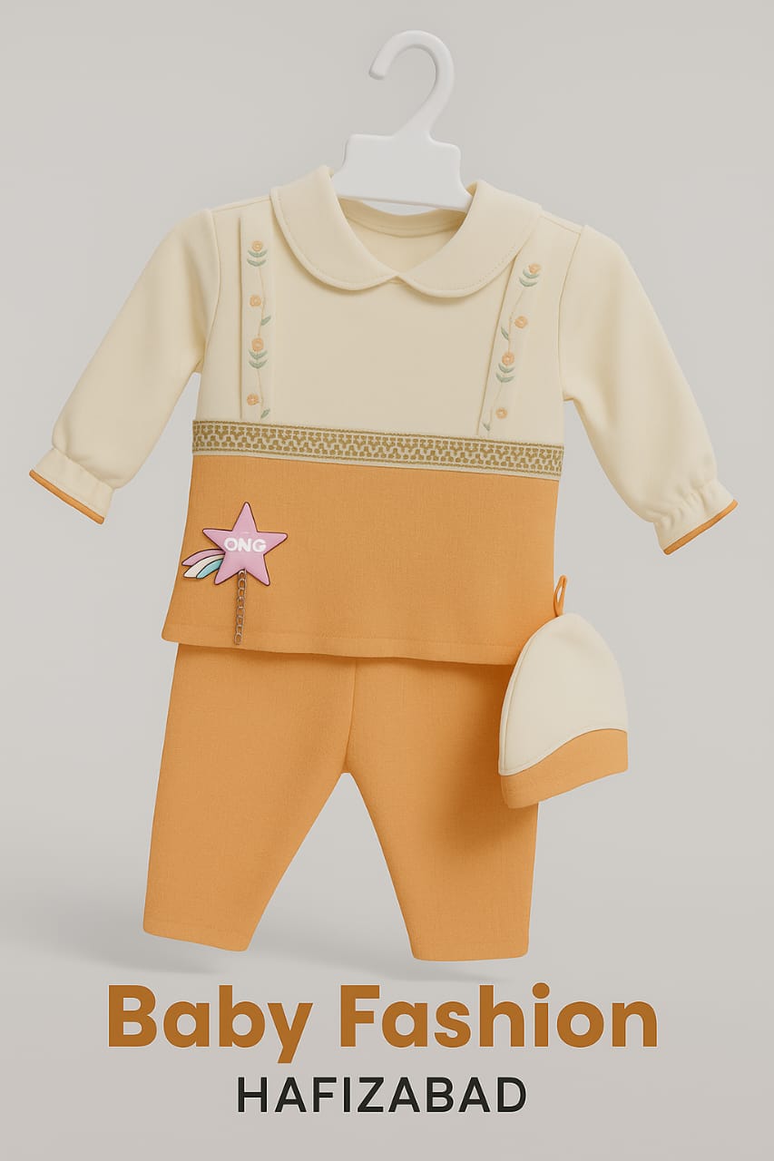 Premium Embroidered Baby Suit Set