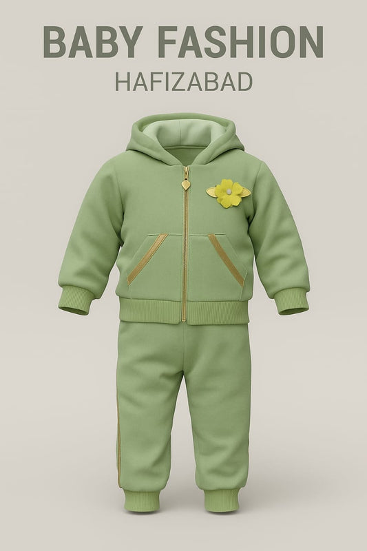 Olive Bloom Winter Suit For Girls