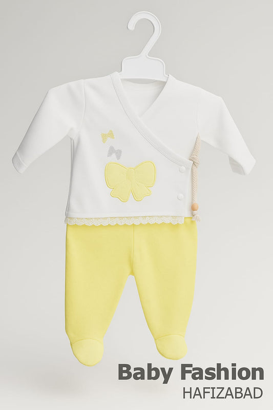 Yellow Bow Newborn Set