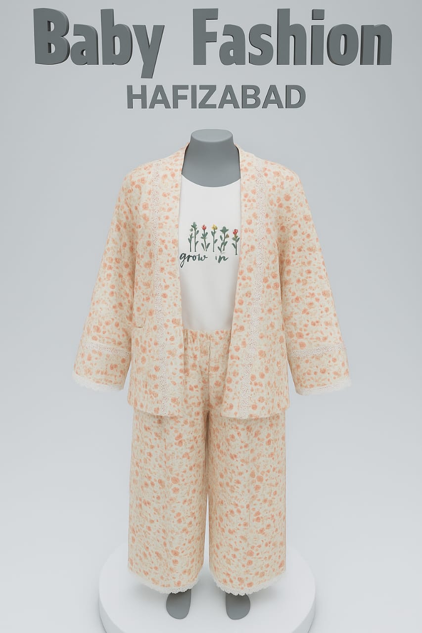 Floral Kimono 3-Piece Set Collection