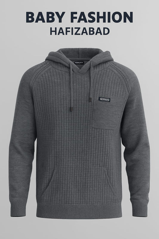 Boys Charcoal Winter Hoodie