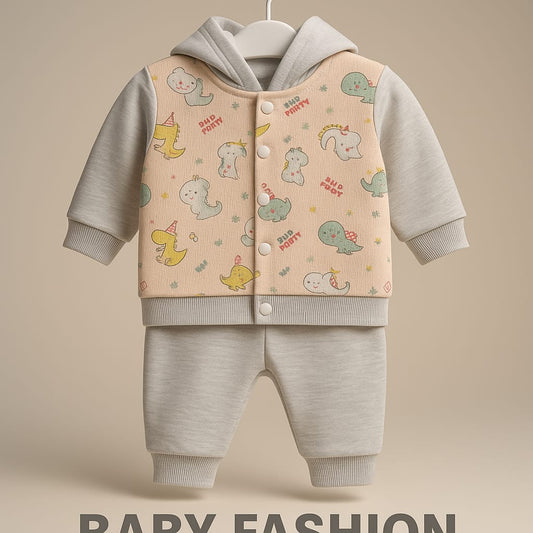 Baby Cartoon Hooded Winter Suit