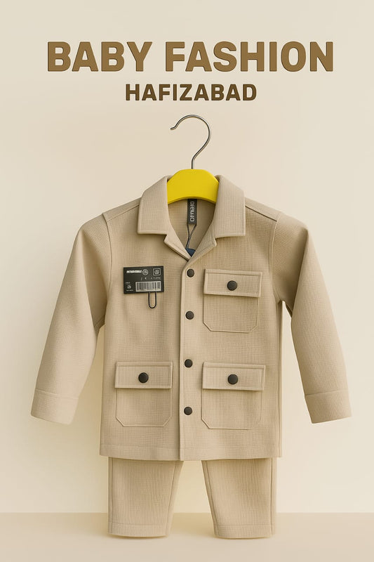 Boys Beige Winter Outfit