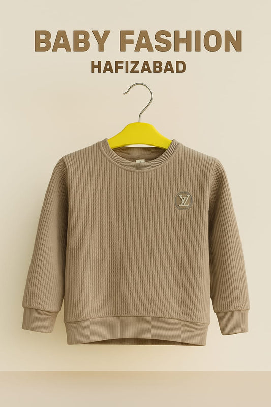 lV Beige Ribbed Sweater