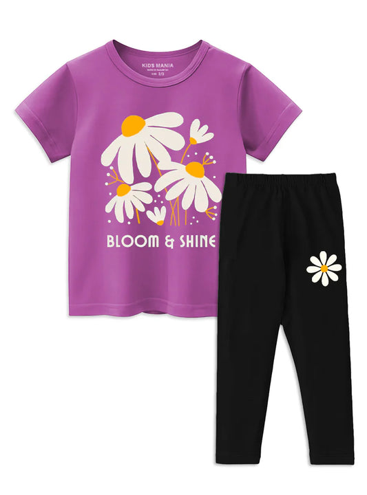 Adorable Perfect floral Girls Trouser Set